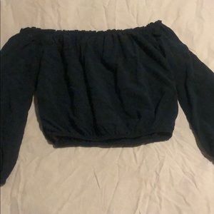 Black off the should top